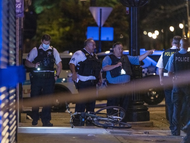 Chicago streľba USA police