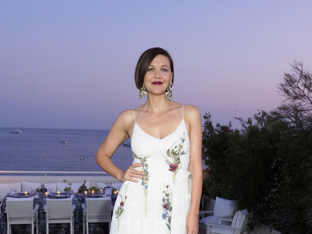 CANNES, FRANCE - JULY 10: Maggie Gyllenhaal attends the Dior dinner during the 74th annual Cannes Film Festival on July 10, 2021 in Cannes, France. (Photo by Arnold Jerocki/Getty Images for Dior)