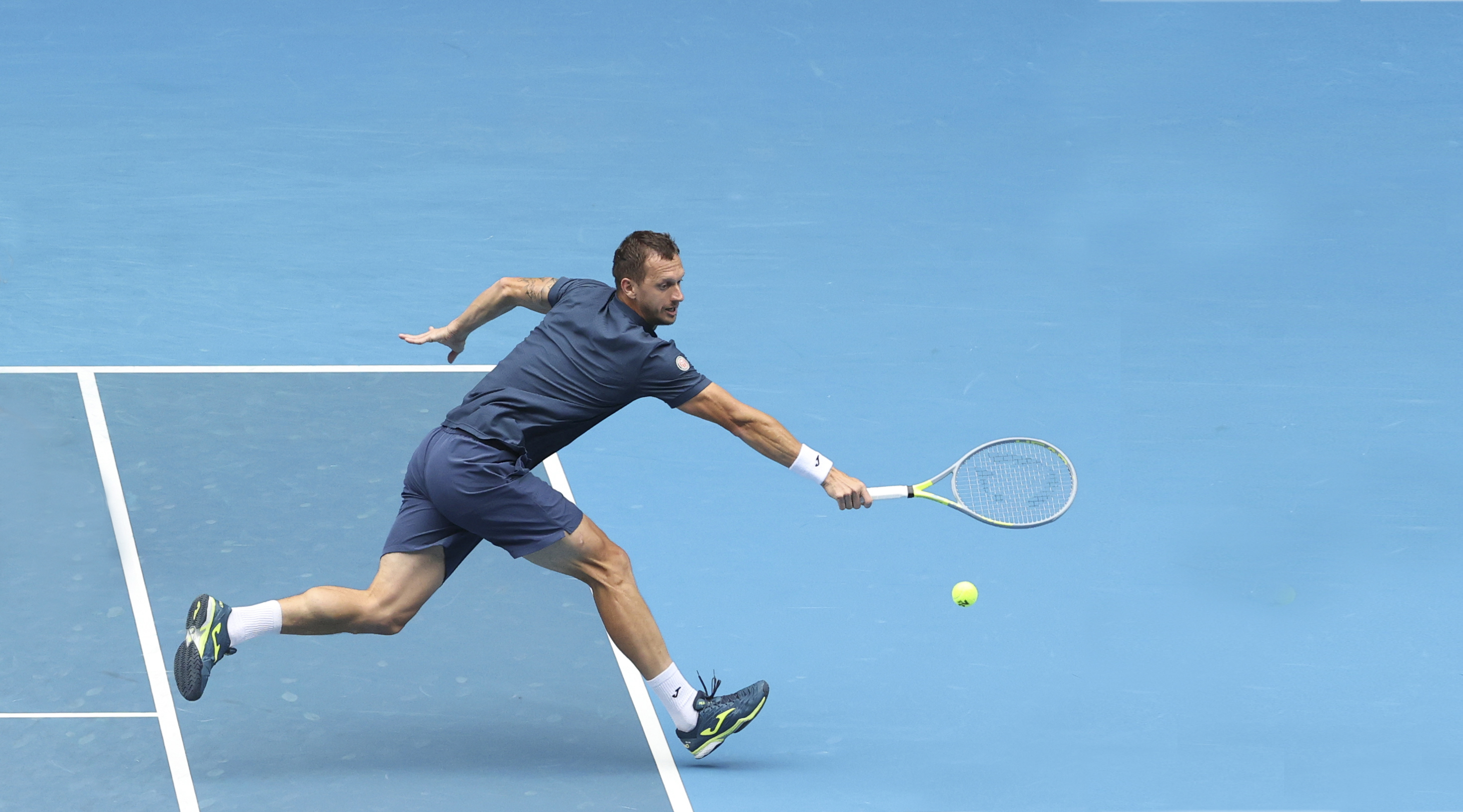 Filip Polášek na grandslamovom turnaji Australian Open.