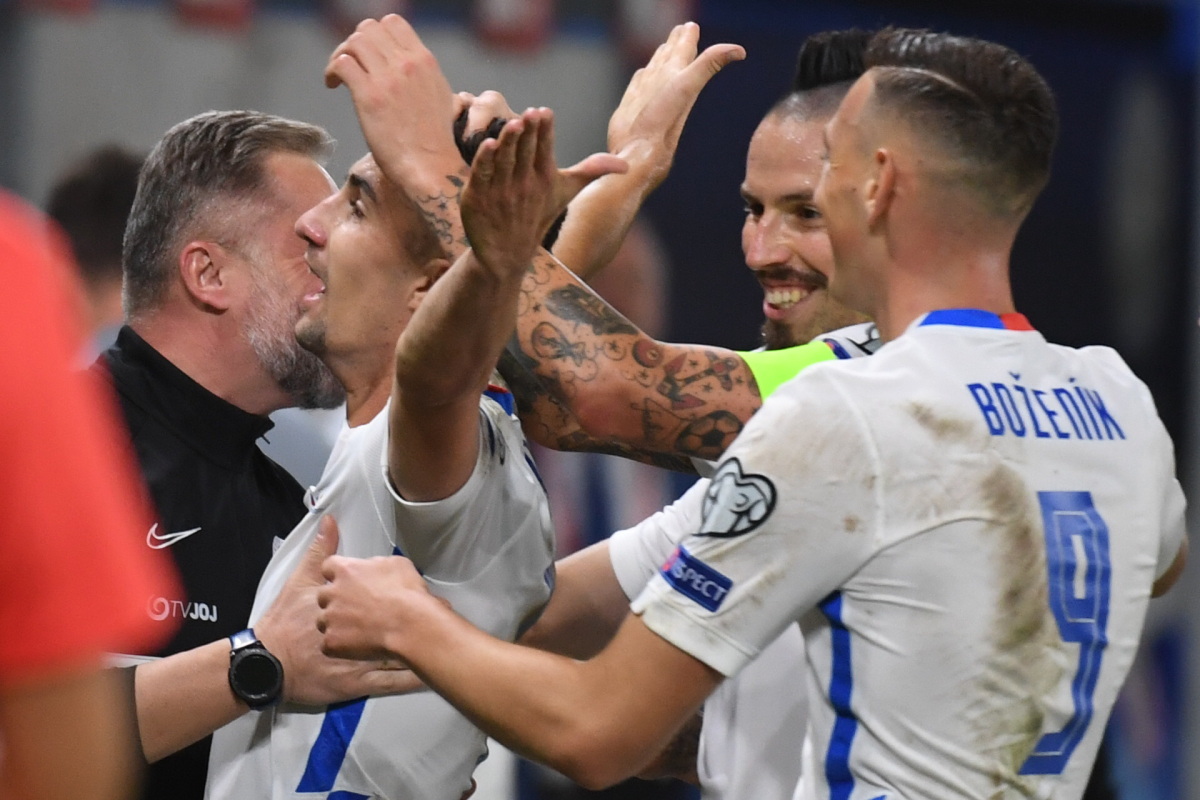 SR Bratislava šport Futbal MS2022 kval. H Cyprus BAX