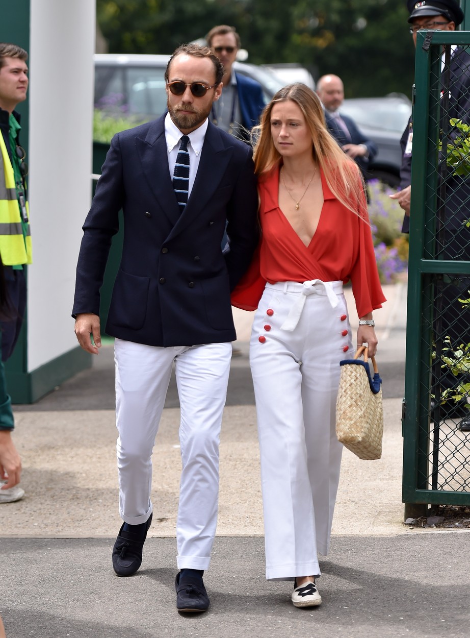 Brat vojvodkyne Kate, James Middleton a  Alizee Thevenet na archívnej snímke.