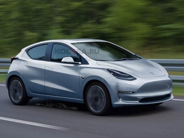 Ruský grafik si Teslu C predstavuje ako kompaktný hatchback aerodynamických tvarov. Nechýba typický „nos“ ani zapustené kľučky dverí.