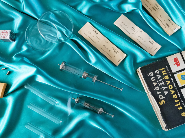 história, medicína, injekčná striekačka, Dudince, Rubín