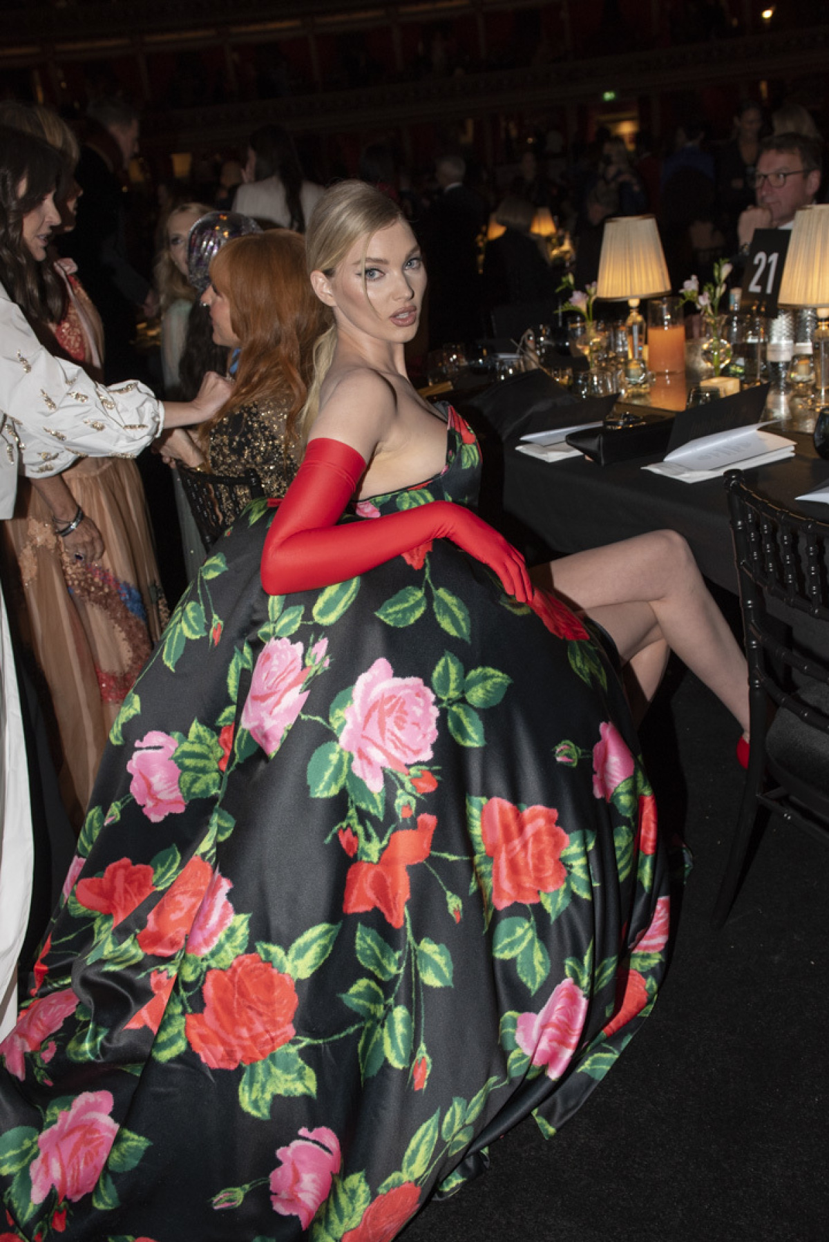 Elsa Hoska attends The Fashion Awards 2021 at the Royal Albert Hall on November 29, 2021 in London, England. (Photo by Bertie Watson, British Fashion Council)
