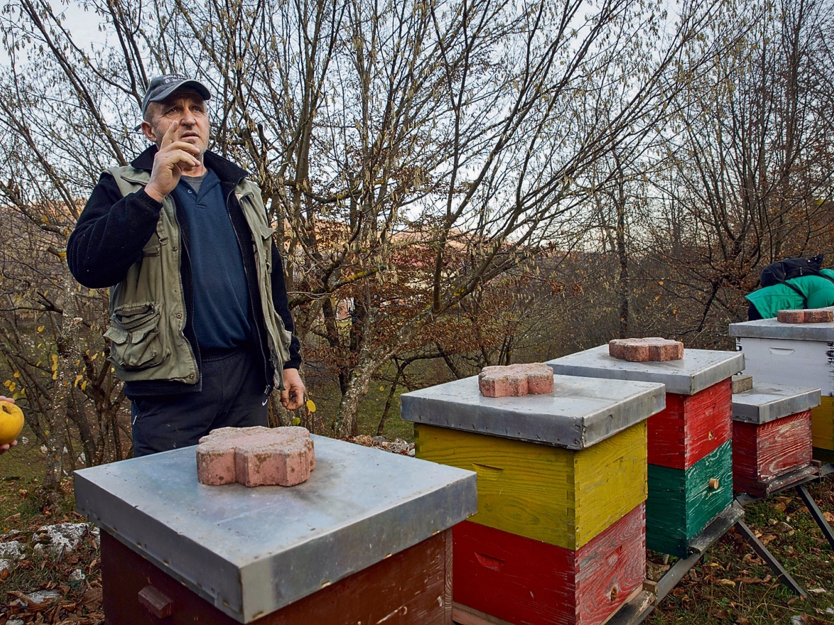 včelár Ivan Podnar, úle