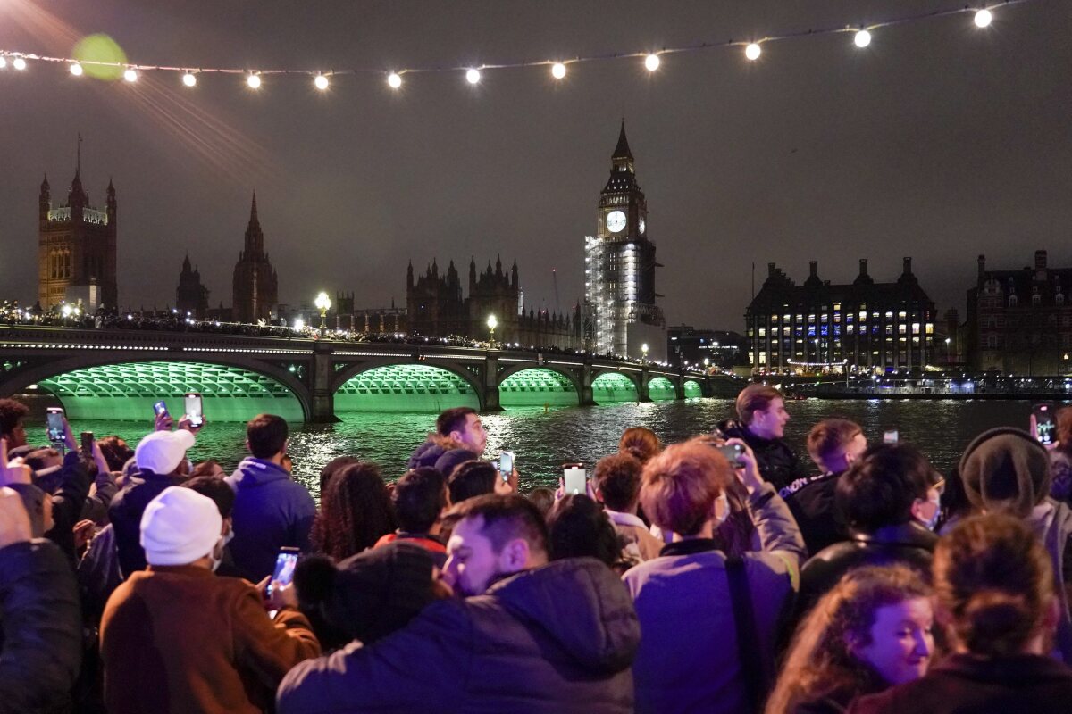 Británia, Nový rok 2022, oslavy Londýn