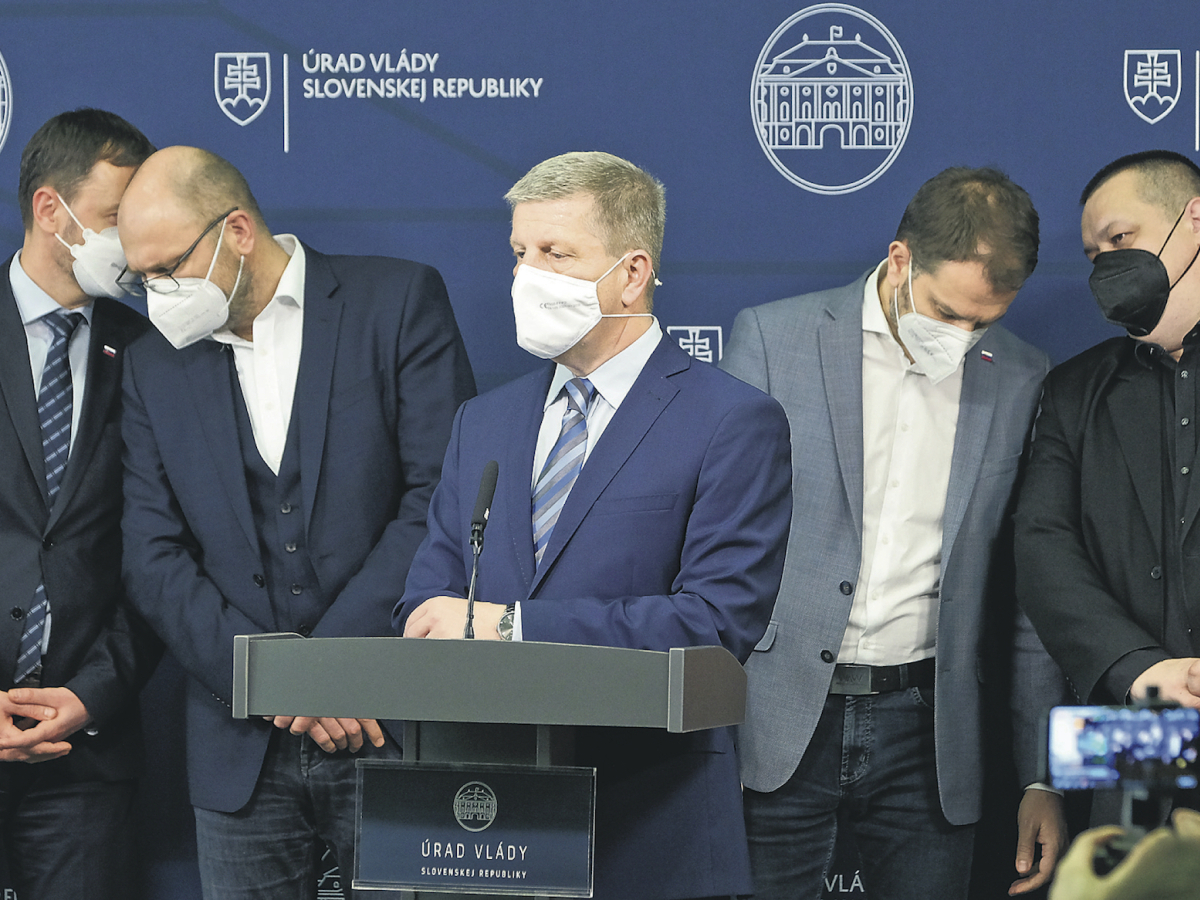 koalícia, Lengvarský, Matovič, Mikas, Sulík, Heger
