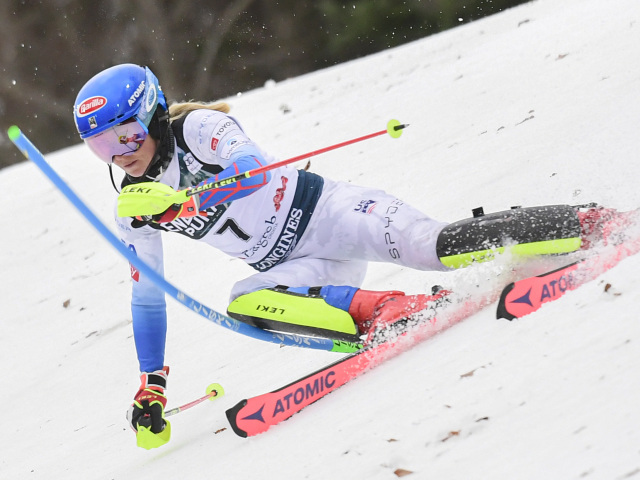 Shiffrinová lyžovanie