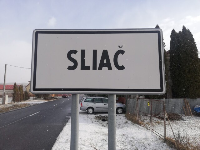 Sliač, tabuľa mesta Sliač
