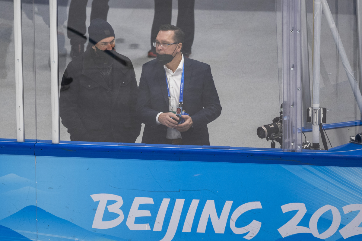 Čína Peking ZOH2022 Hokej C-sk. Slovensko Lotyšsko