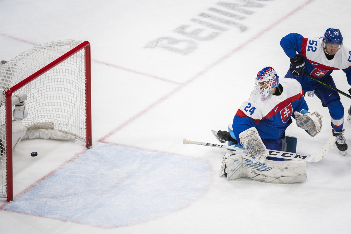 Čína SR Peking ZOH2022 Hokej C-sk. Slovensko Lotyšsko