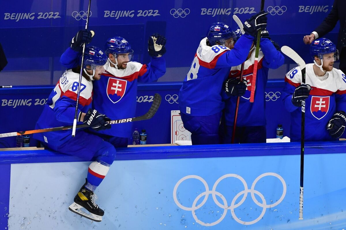 Čína ZOH2022 Peking Hokej o bronz SR Švédsko