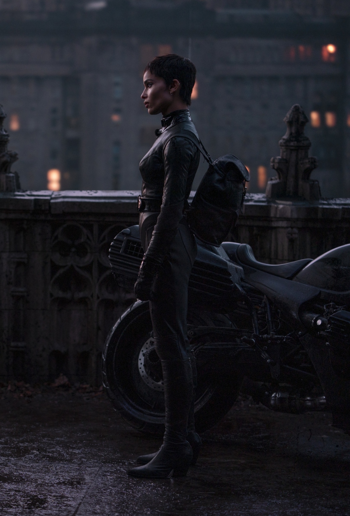 Zoe Kravitz ako Mačacia žena vo filme The Batman