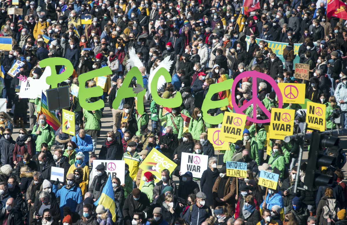 vojna na Ukrajine, protest, Nemecko