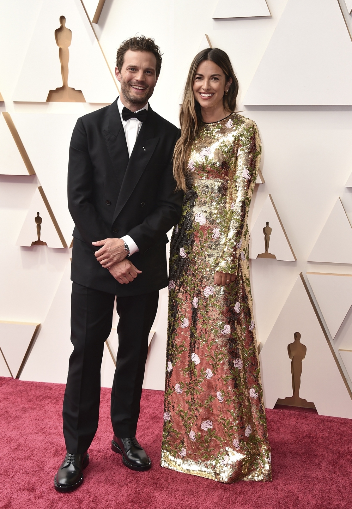 94th Academy Awards - Herec Jamie Dornan a jeho manželka Amelia Warner.