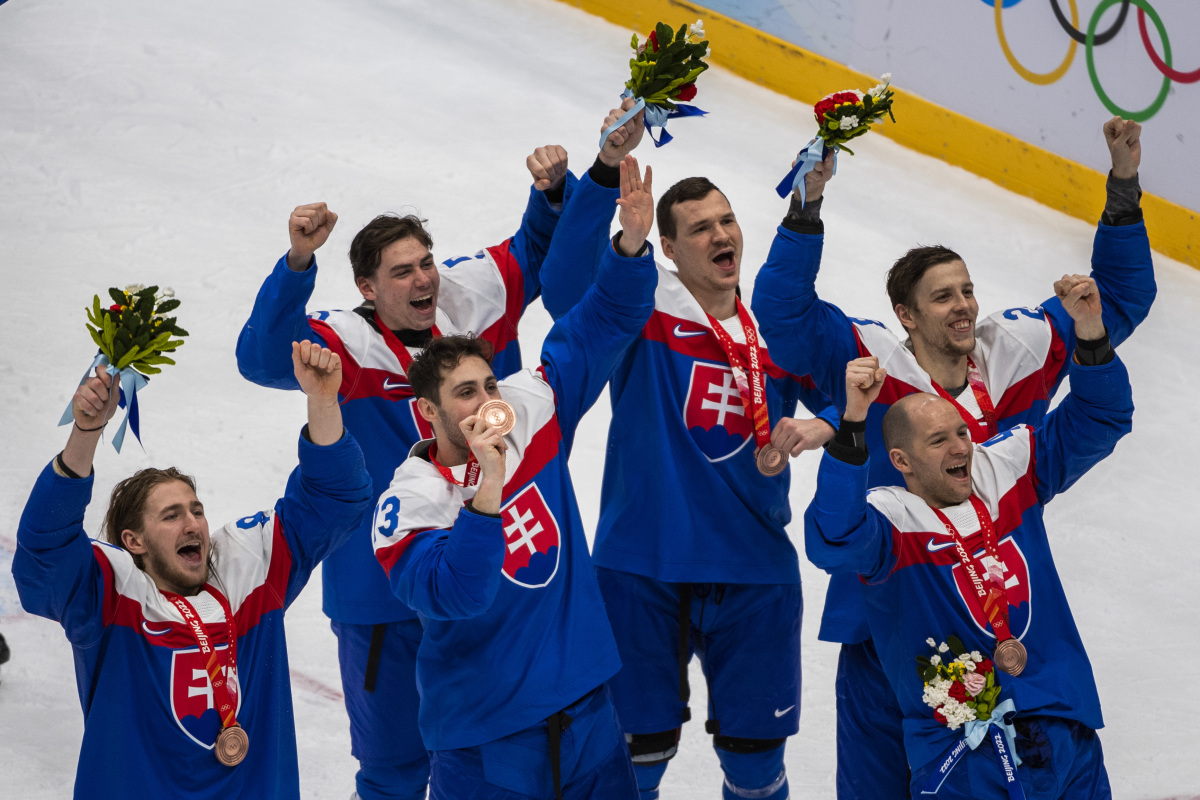 Čína ZOH2022 Peking Hokej o bronz SR Švédsko