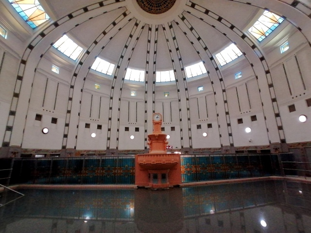 Bahnisko v kúpeľnom dome Irma dnes.