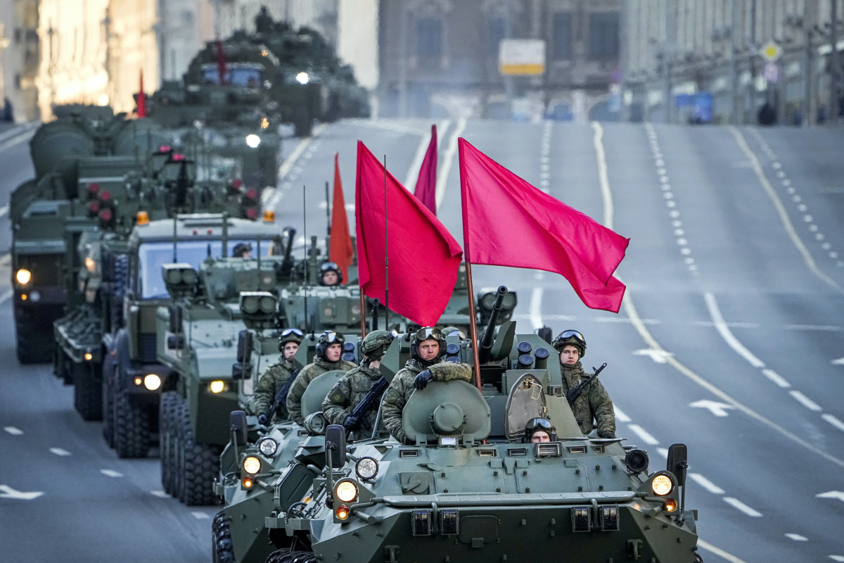 APTOPIX Russia Parade Rehearsal