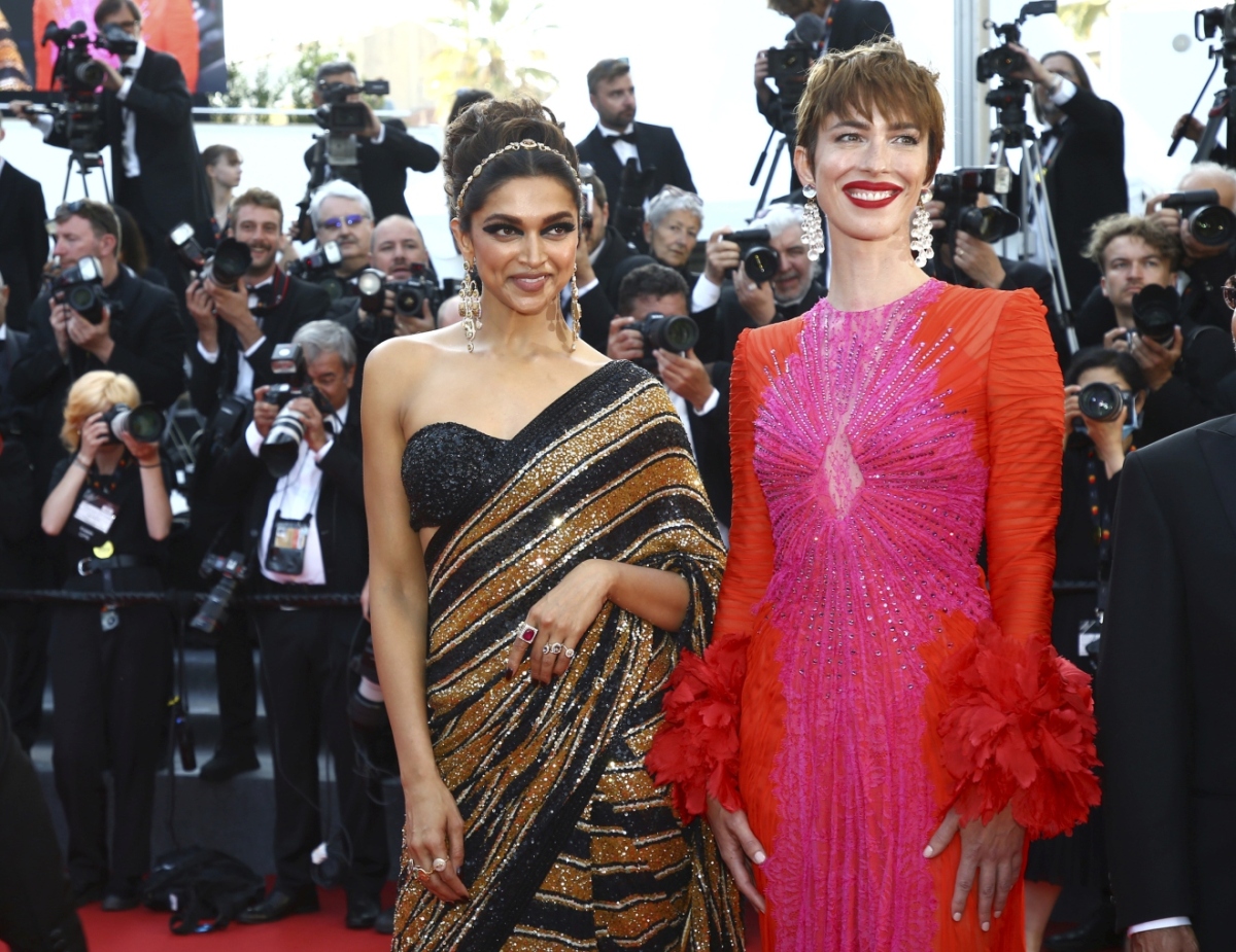 Deepika Padukone (vľavo) a herečka a režisérka Rebecca Hall