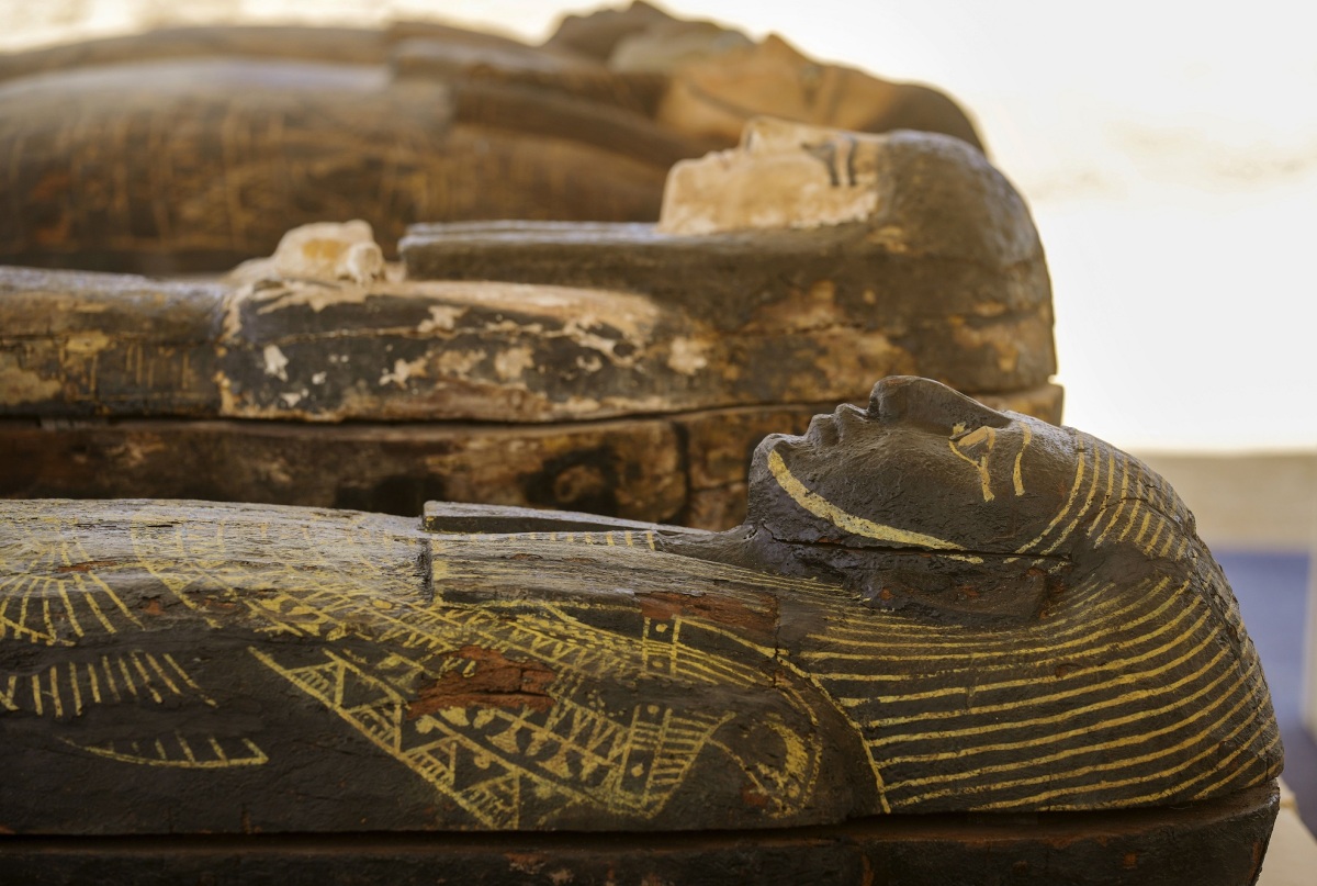 Egypt Sakkára pohrebisko sarkofágy