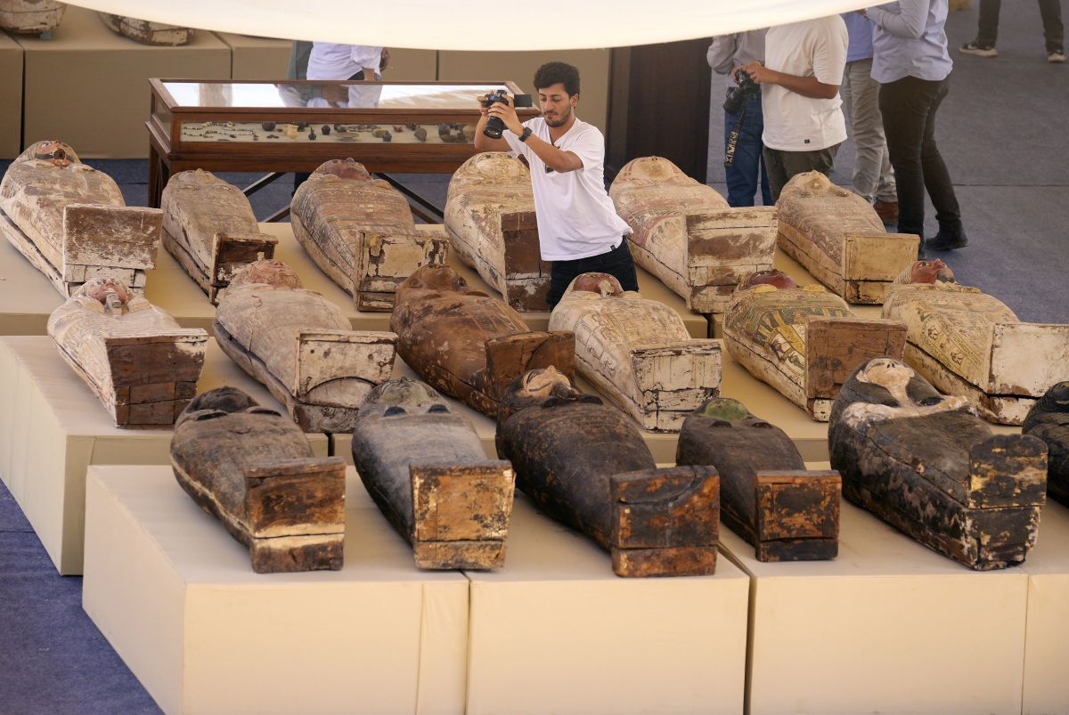 Egypt Sakkára pohrebisko sarkofágy