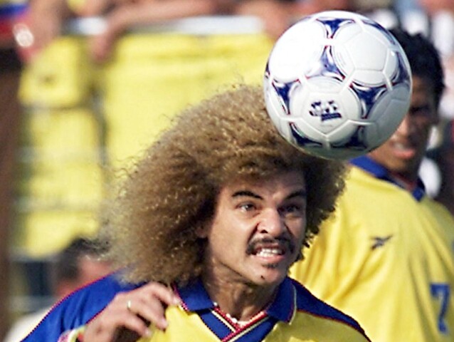 Carlos Valderrama počas MS 1990 v Taliansku.