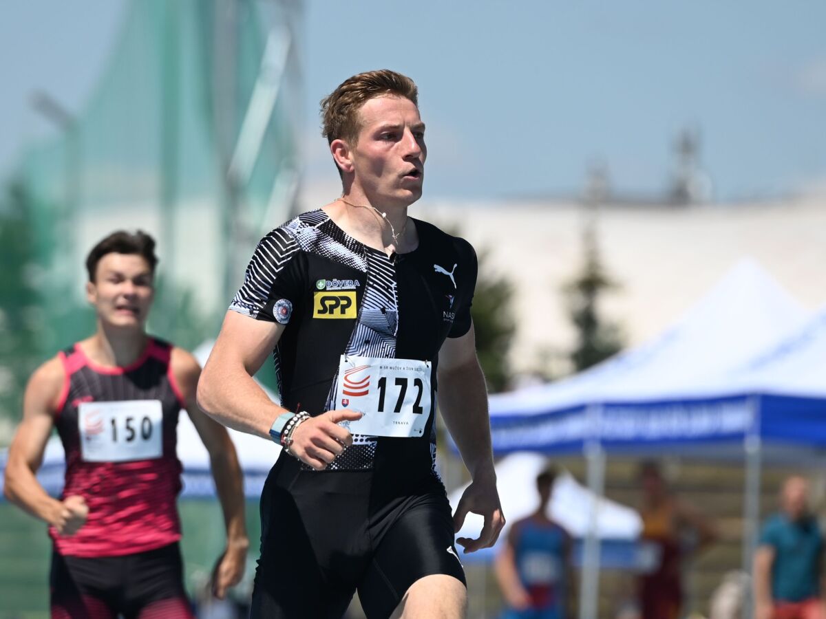 SR Trnava atletika MSR 200 m muži rozbehy TTX