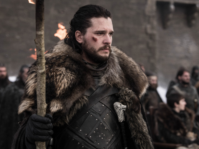 Kit Harington ako John Snow v seriáli Hra o tróny.
