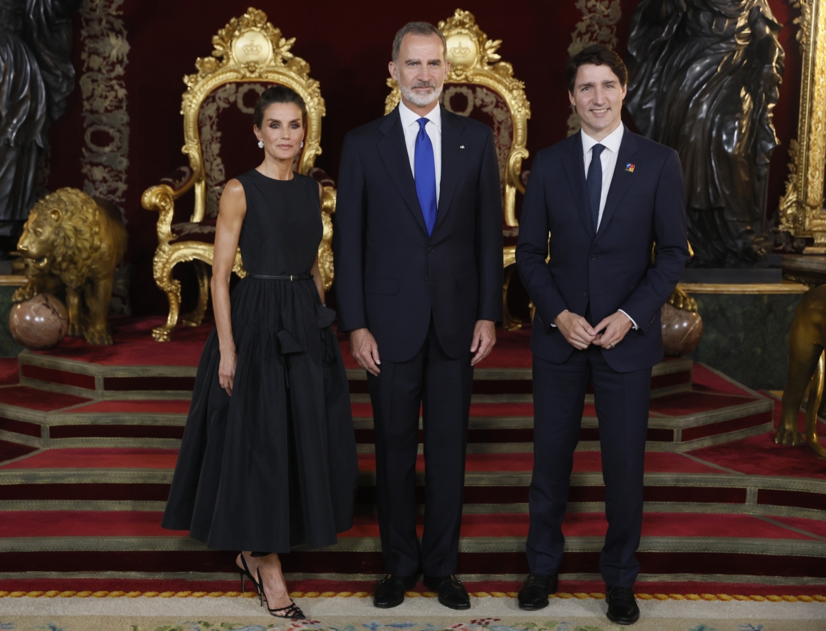 Spain NATO Felipe VI s manželkou - kráľovnou Letiziou