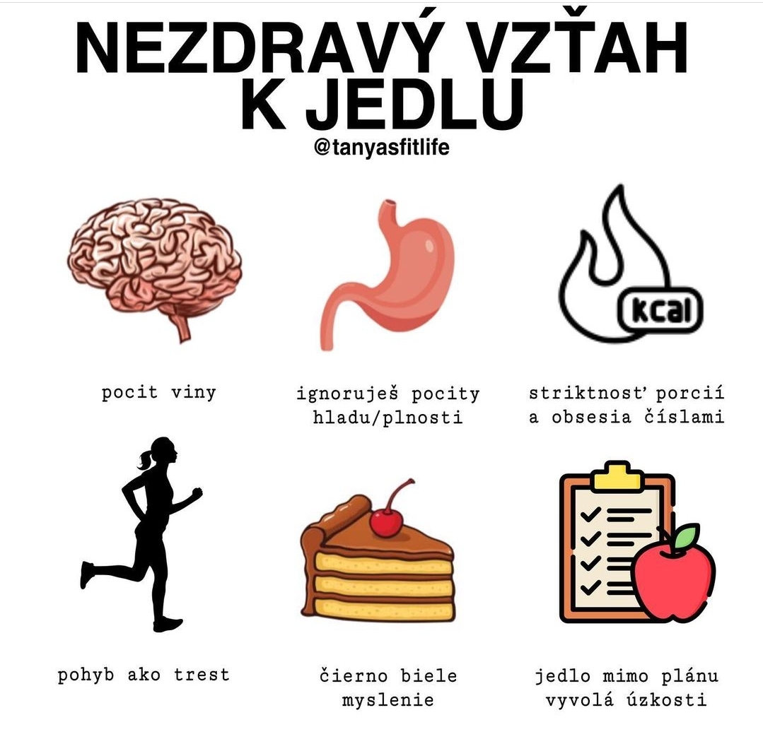 Nezdravý vzťah k jedlu.