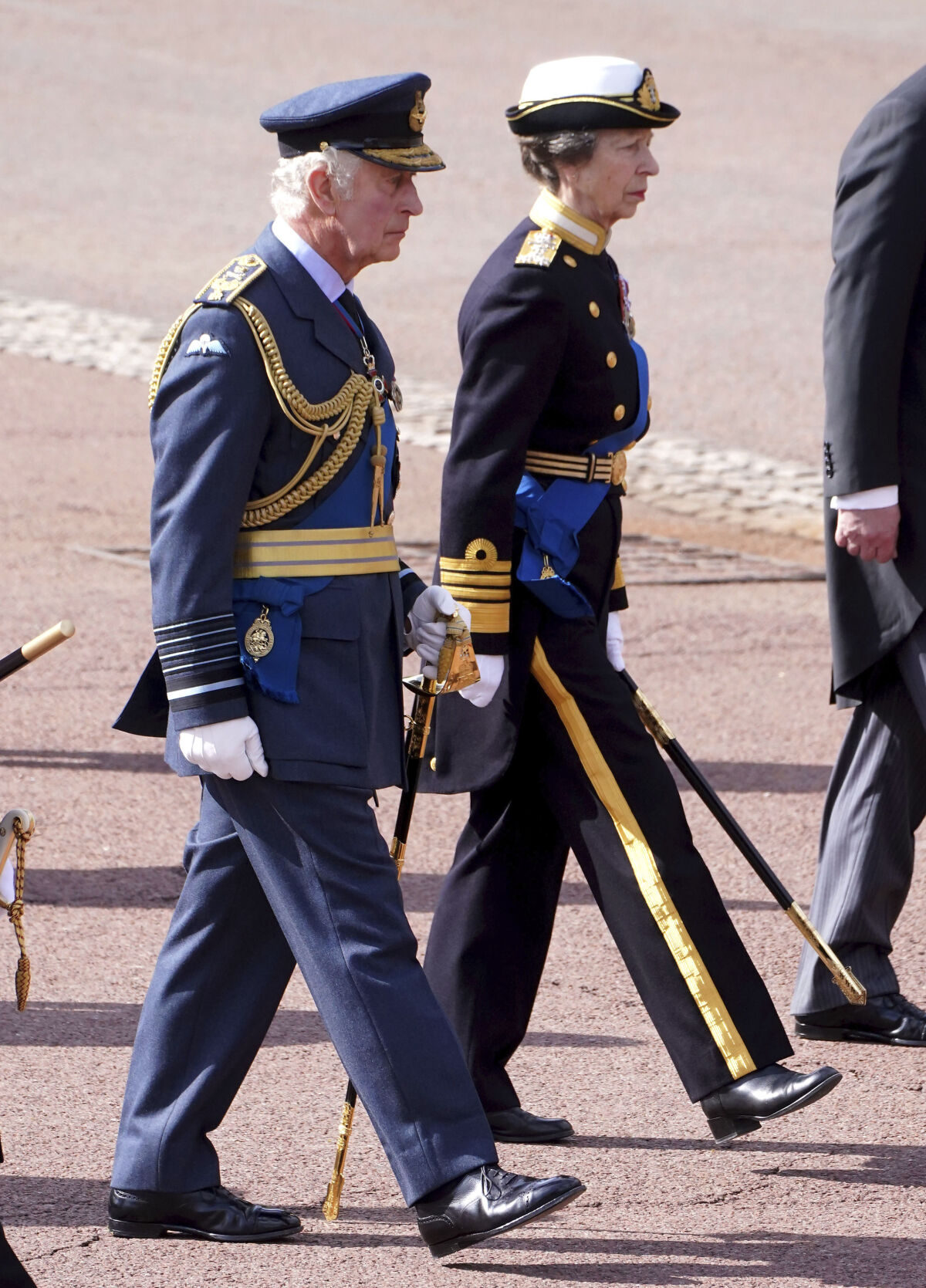 kráľ Karol III. a jej dcéra - princezná Anne