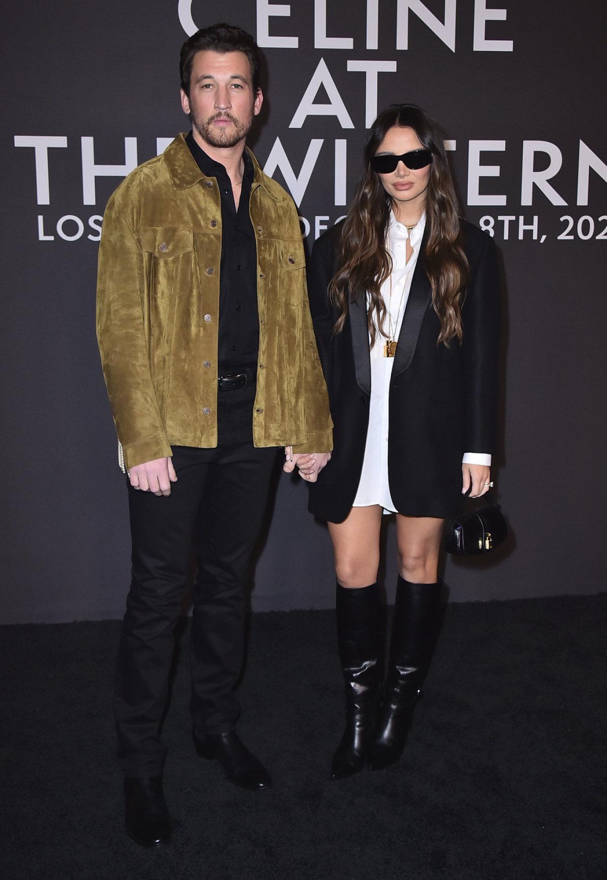 Herec Miles Teller a jeho manželka Keleigh Sperry.