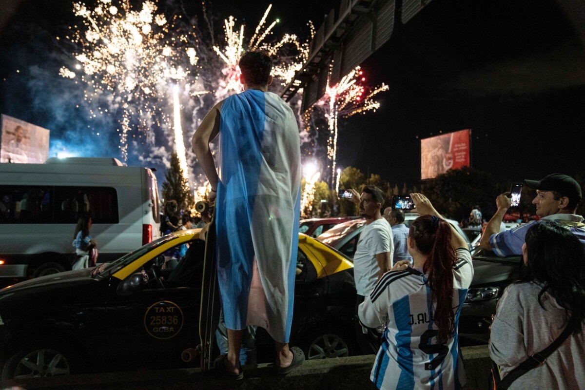 Argentína oslavy futbal
