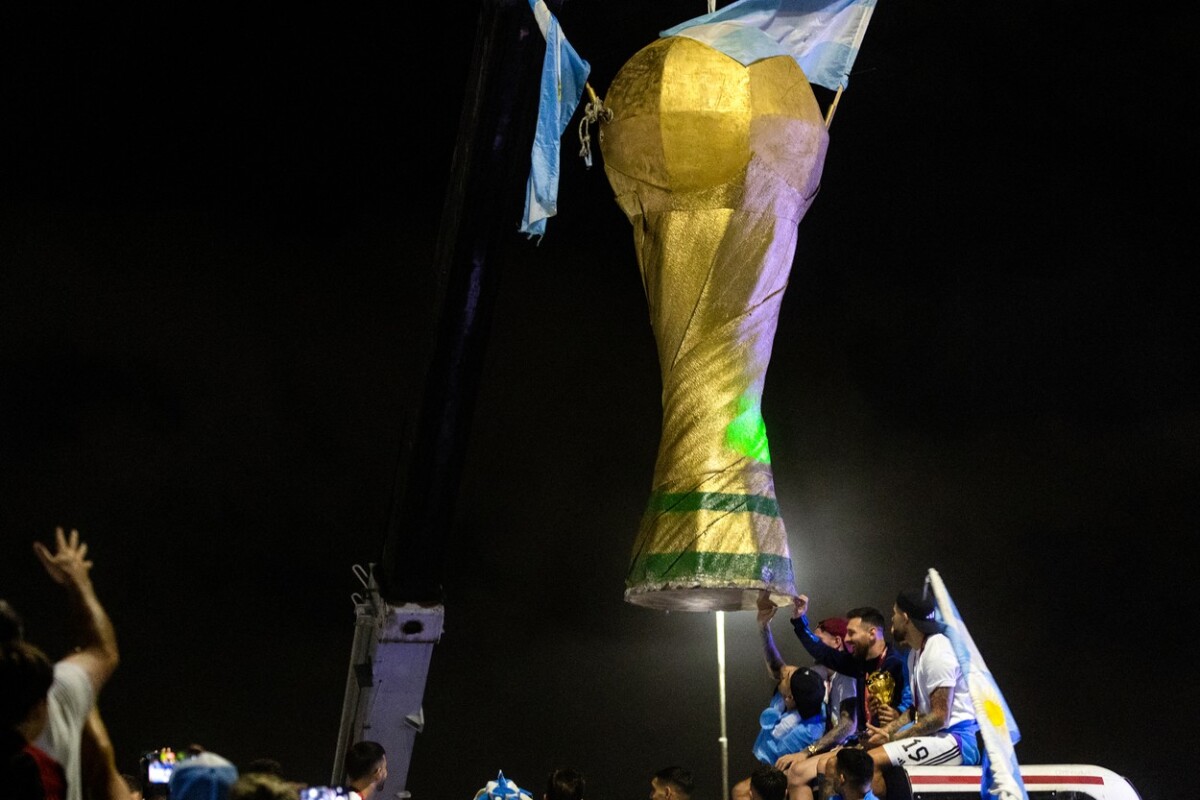 Argentína oslavy Messi