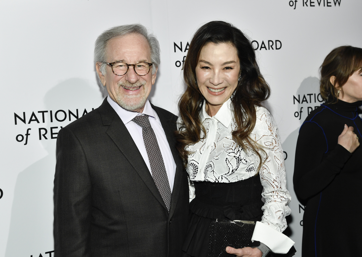 Herečka Michelle Yeoh a režisér Steven Spielberg