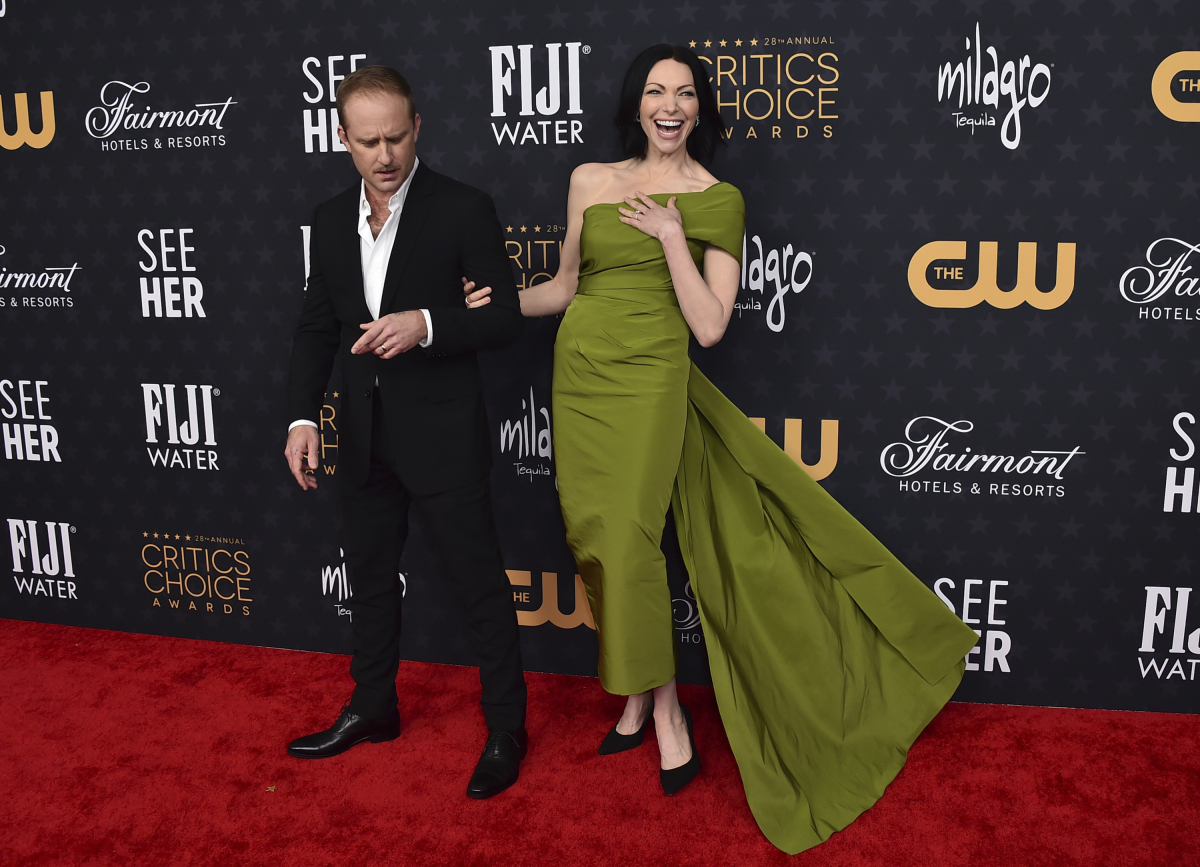 Ben Foster a jeho partnerka Laura Prepon