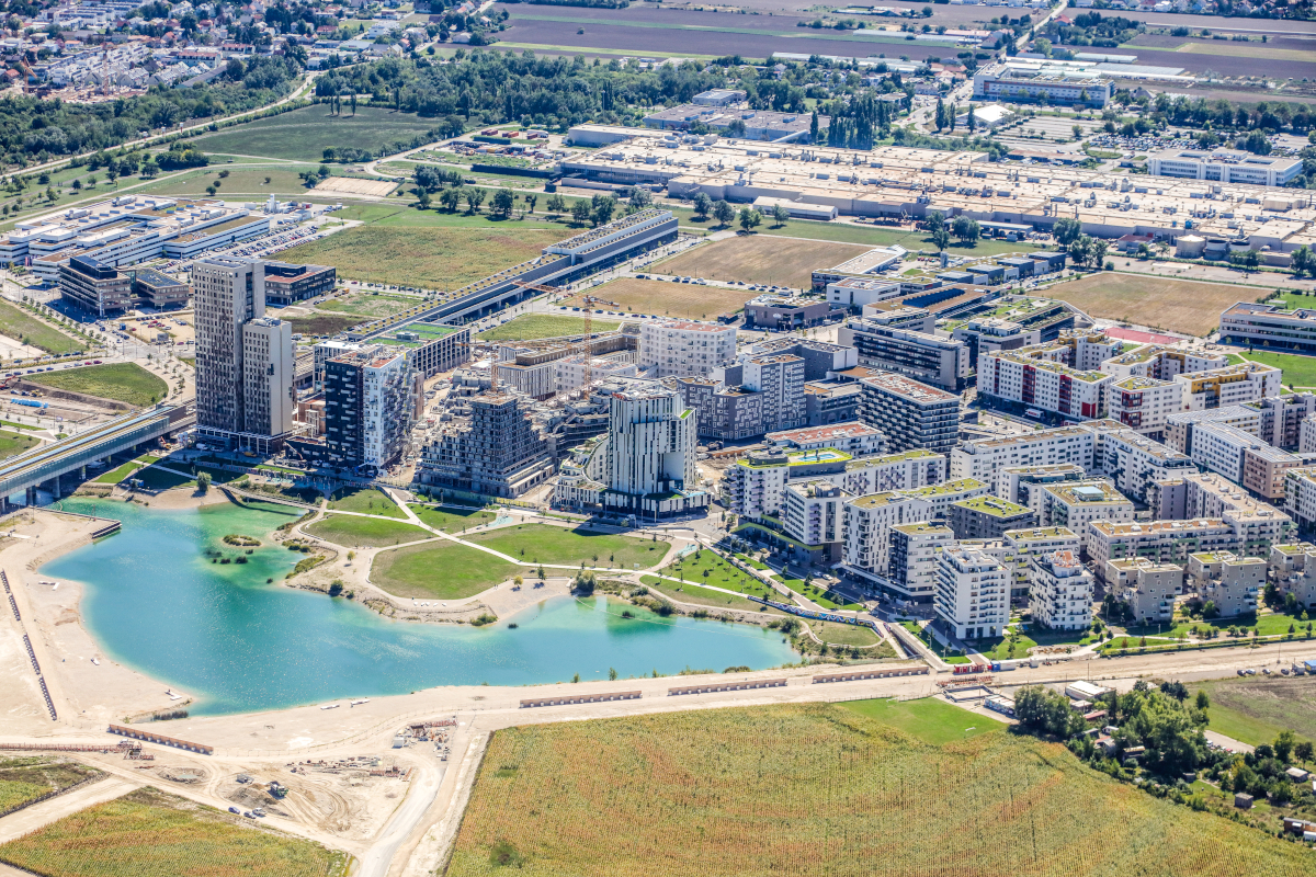 Seestadt Aspern mestská štvrť Viedeň