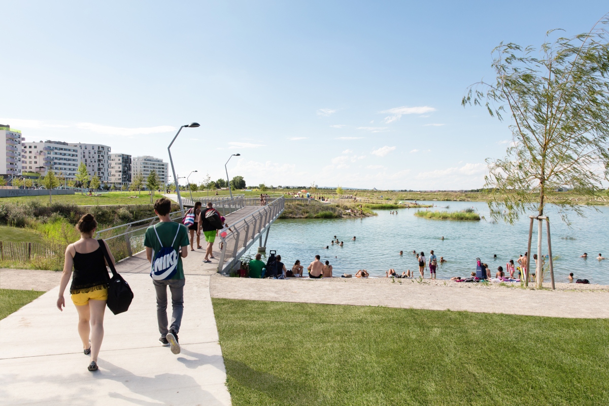 Seestadt Aspern mestská štvrť Viedeň