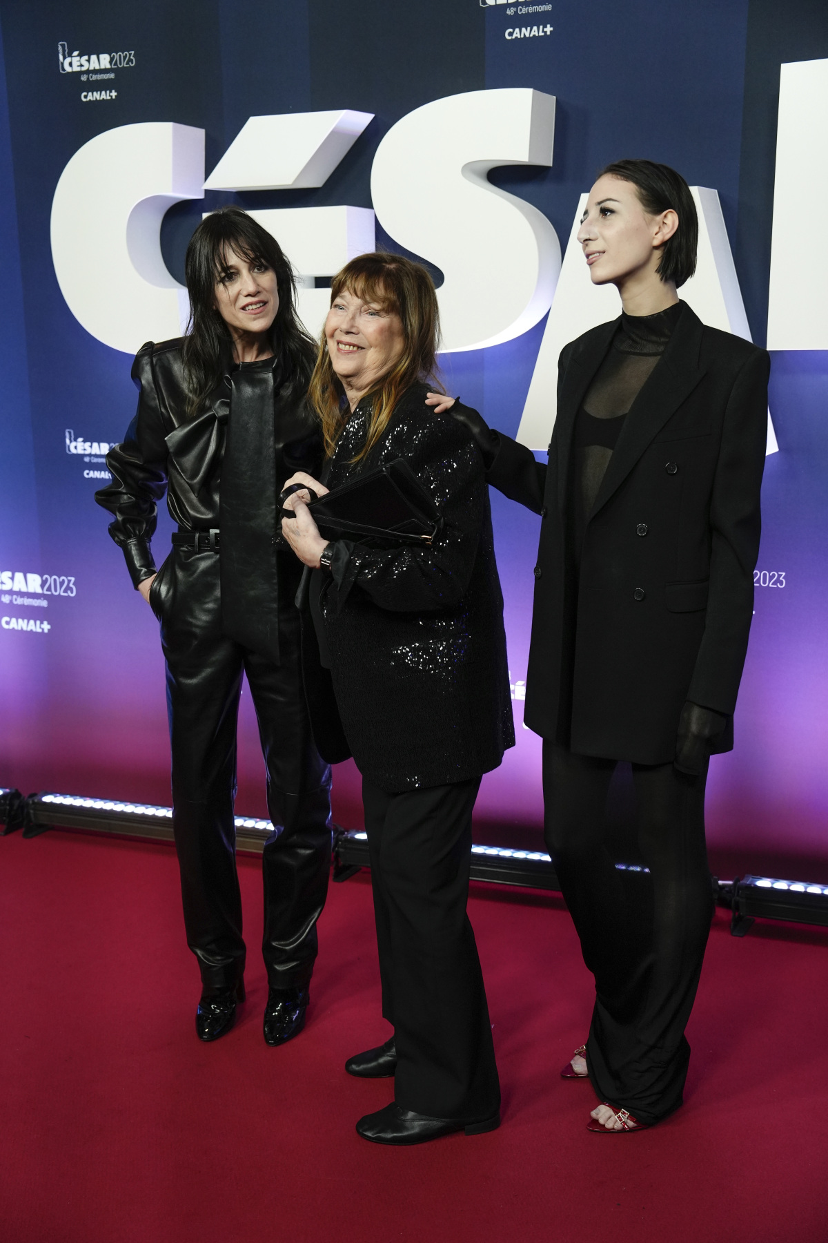 Charlotte Gainsbourg, Jane Birkin a Alice Attal. 