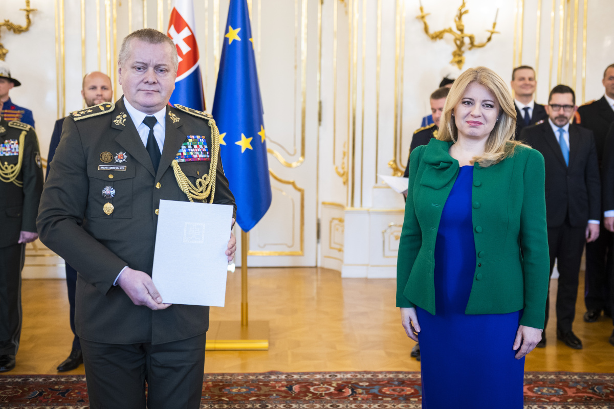 SR Bratislava prezidentka OS vymenovanie generáli BAX