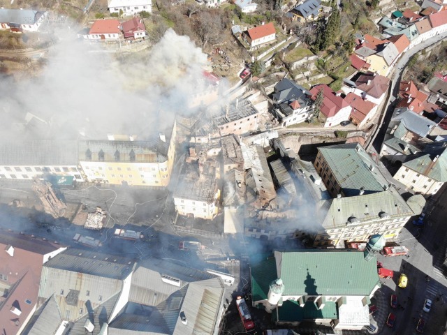 požiar banská štiavnica