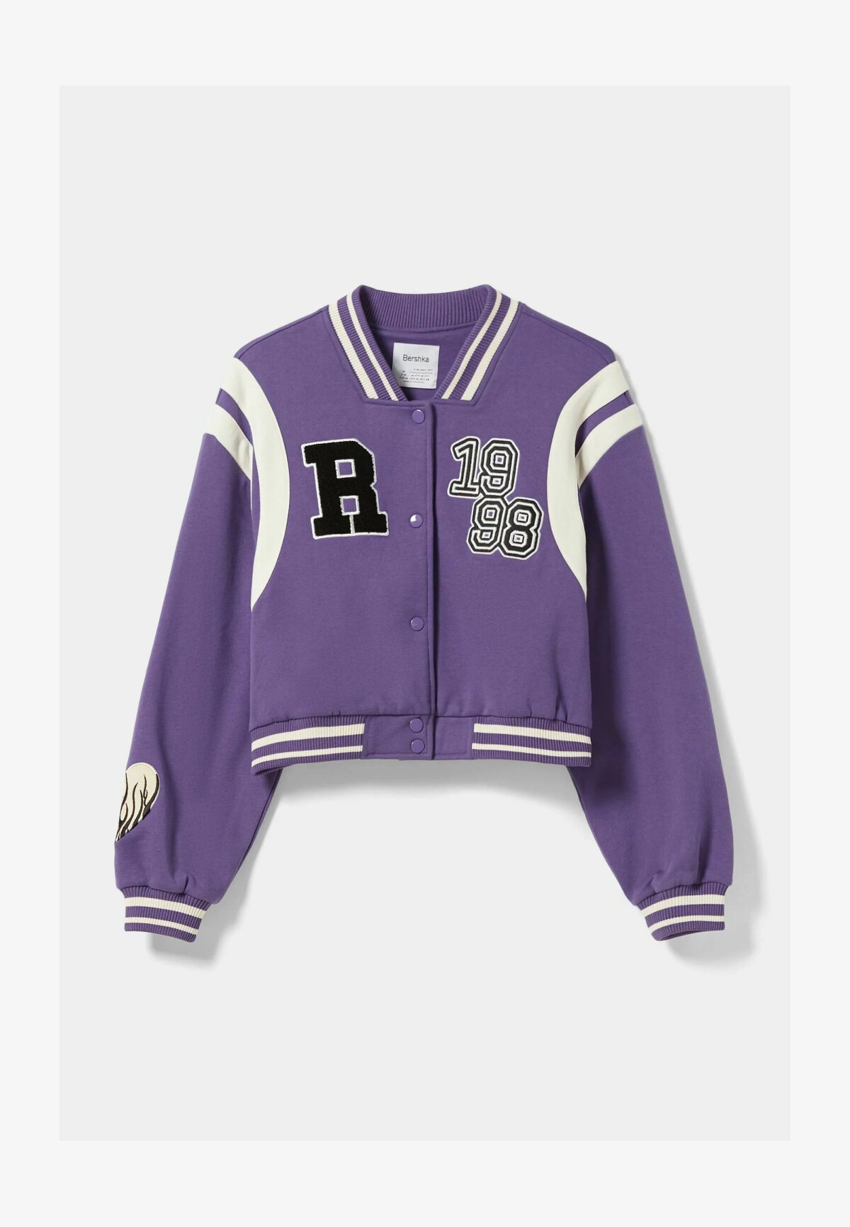 Dámska bomberová bunda v štýle varsity jacket Bershka