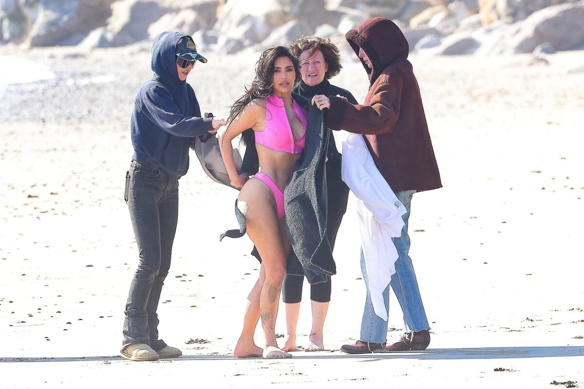 Kim Kardashian, bikiny, fotenie