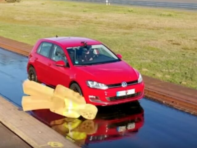 Testovacím vozidlom bola európska klasika – VW Golf.