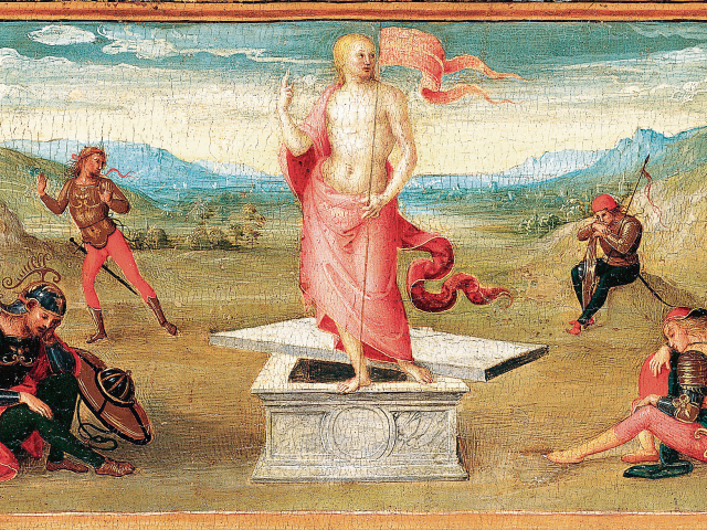 Zmŕtvychvstanie. Pietro Perugino 1497-1507.