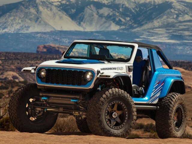 Wrangler Magneto 3.0 je už treťou evolúciou elektrického Wrangleru. Tentoraz s brutálnym výkonom 478 kW a krútiacim momentom 1 220 Nm.