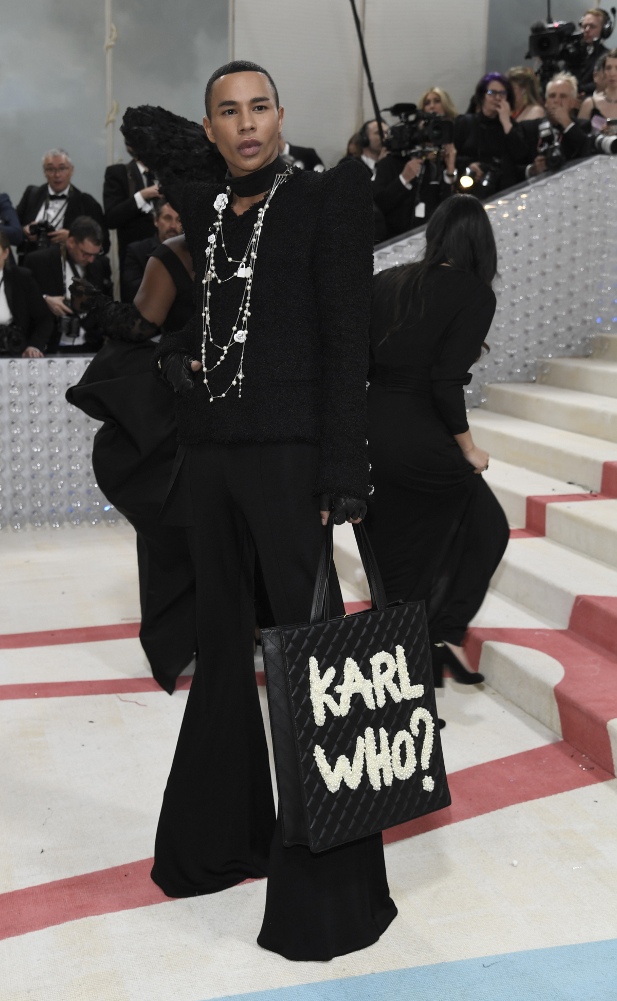Dizajnér Olivier Rousteing z módneho domu Balmain. 