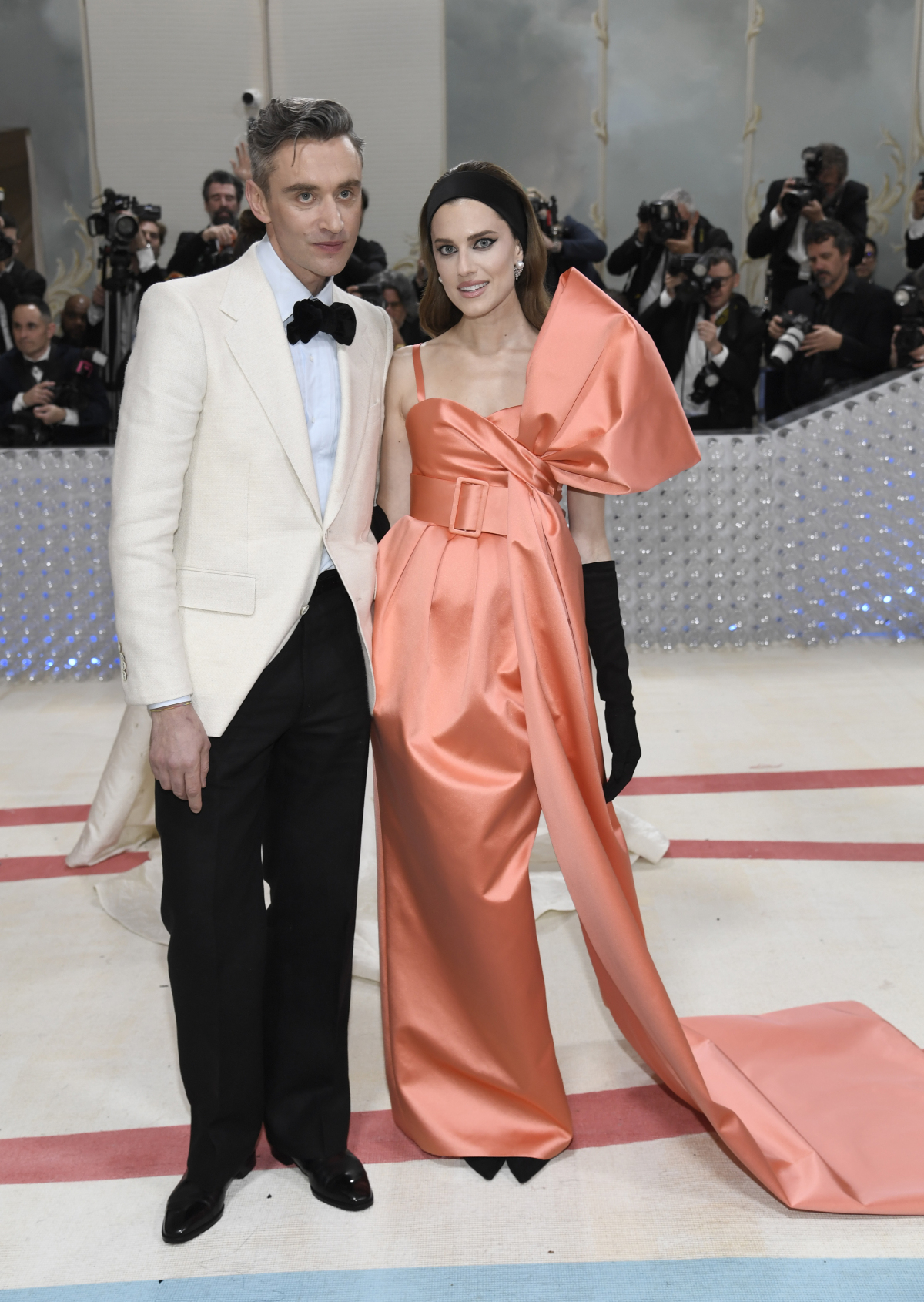 Herečka Allison Williams a jej manžel Guillaume Henry.