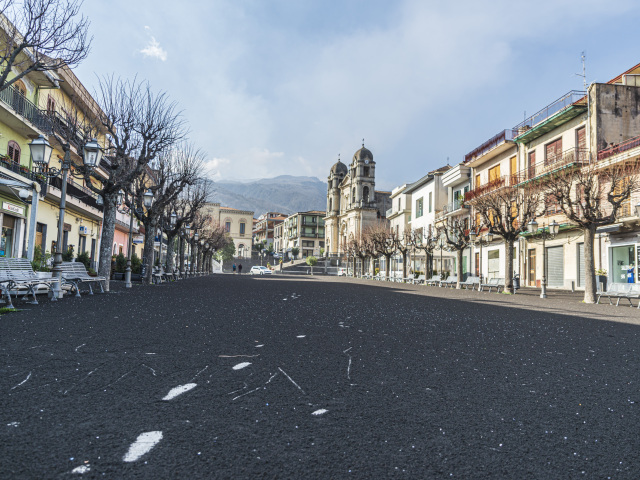 Taliansko, erupcia, sopka, Catania, Katánia
