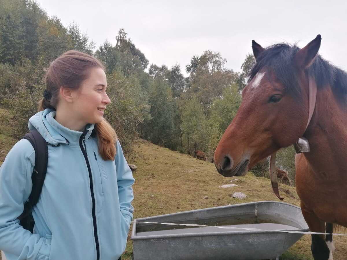Anna Štrbová s koňom